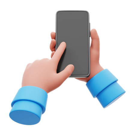 tapping on mobile phone 11460441 9264391